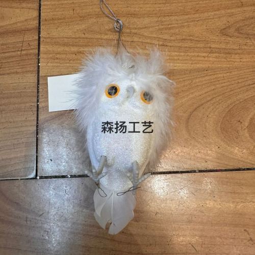 factory supply christmas holiday gift christmas owl christmas animal pendant