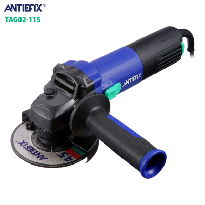 ANTIEFIX Customized Auxiliary Handle Side Switch Cutting Metal 750W Angle Grinder 115mm