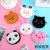 New Cartoon Animal Cute Coin Purse Storage Bag Cute Girl Heart Coin Bag Portable Earphone Bag