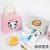 New Cartoon Portable Insulated Bag Portable Heat and Cold Insulation Lunch Bag Work Bento Bag Meal Bag