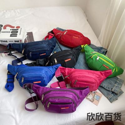 Men's and Women's Cross-Border Waist Bag Sports Messenger Bag Large Capacity Multi-Layer Water-Proof Bag Sports Bag Mobile Phone Bag