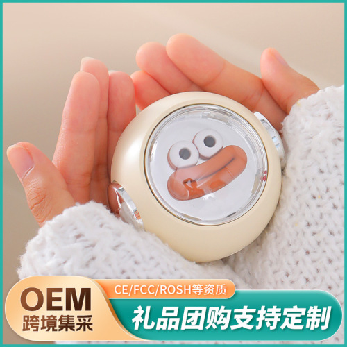 新款暖手宝卡通便携式电暖宝充电宝二合一usb充电暖宝宝跨境礼品