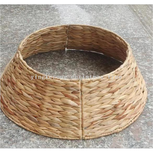 跨境新款圣诞树栅栏手工编织树围北欧风圣诞树围树底装饰