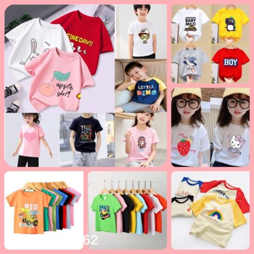 2024 new children‘s short-sleeved t-shirt 5 yuan stall wholesale summer hot sale unisex baby short sleeve top t-shirt