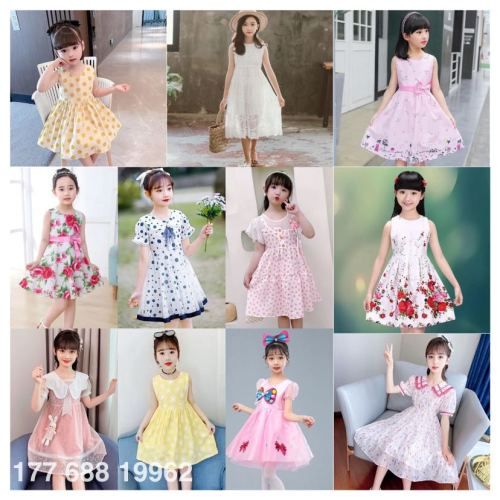 girls‘ summer dress puffy yarn princess dress girls‘ summer 2023 new miscellaneous children‘s vest skirt