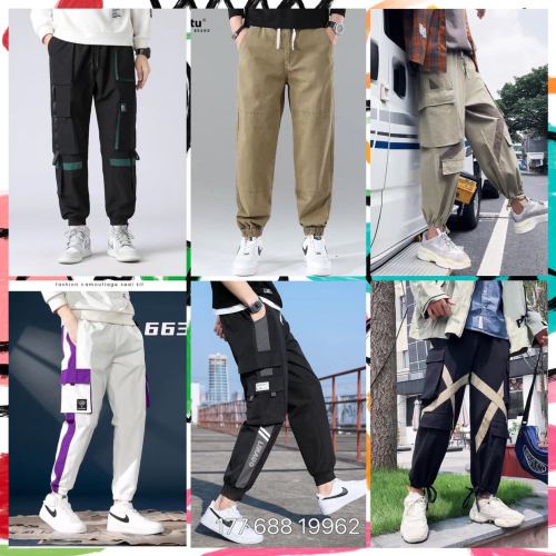 cotton overalls men‘s spring miscellaneous men‘s pants fashion brand casual trousers spring sports pants stall processing