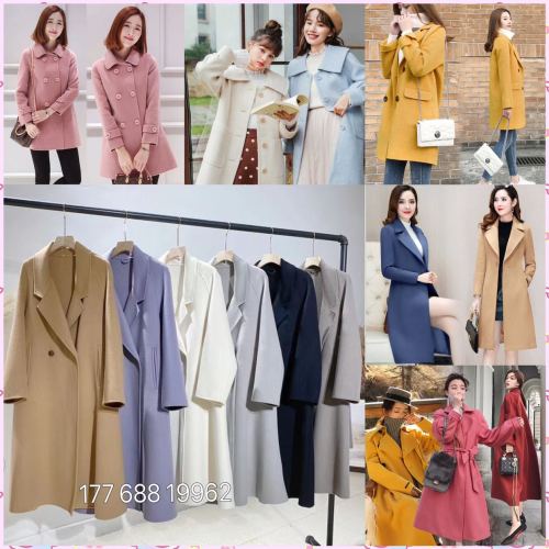 Autumn and Winter Women‘s Clothing Woolen Coat Miscellaneous Women‘s Woolen Coat Tail Woolen Women‘s Mid-Length Woolen Coat