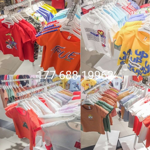 2024 summer foreign trade korean new men‘s and women‘s clothing short-sleeved t-shirt stall supply tail goods children‘s clothing wholesale