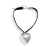 Fashionable and Personalized Ins Style Necklace, Exaggerated Heart-shaped Pendant Necklace, Street Style Trendy Heart Necklace