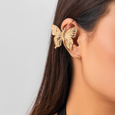ins Style Ear Accessories, Butterfly Ear Dangle Earrings, High-End Personalized Ear Clip, Niche Exaggerated Ear Cuff