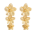 INS-style Earrings, Luxury Floral Tassel Ear Ornament, Exaggerated Personalized Party All-Match Ear Accessory