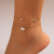 Simple and Stylish INS-style Anklets, Diamond-Encrusted Butterfly Anklet, Niche Light Luxury Versatile Accessory