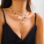 Niche Design INS-style Necklace, Versatile Sunflower Crystal Pearl Necklace Set
