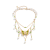 INS-style Necklace, Pearl Fringe Butterfly Neck Chain, Niche Design Dopamine Neck Chain