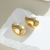INS-style Vintage Earring, Smooth Teardrop Punk Style Ear Ring, Niche All-Match Exaggerated Ear Stud