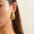 INS-style Vintage Earring, Smooth Teardrop Punk Style Ear Ring, Niche All-Match Exaggerated Ear Stud