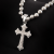 INS-style Necklace, CCB Bead Cross Neck Chain, Niche All-Match Gothic Style Neck Chain