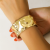 INS-style Bracelet, Irregular Hammered Texture Smooth Bangle, Exaggerated Niche All-Match Accessories