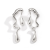 INS-style Earrings, Irregular Smooth Metal Ear Clip, Niche Design All-Match Ear Accessories