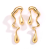 INS-style Earrings, Irregular Smooth Metal Ear Clip, Niche Design All-Match Ear Accessories
