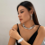 INS-style Jewelry, Irregular Liquid Metal Necklace and Bracelet, Niche High-End Light Luxury Accessories