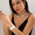 INS-style Jewelry, Irregular Liquid Metal Necklace and Bracelet, Niche High-End Light Luxury Accessories