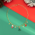 INS-style Necklace, Simple Christmas Tree Bell Neck Chain, Niche Sweet Christmas Necklace