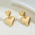 INS-style Earrings, Metal Double-layer Heart Studs, Sweet Niche All-Match High-End Earrings