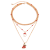 INS-style Multi-layer Creative Necklace, Creative Alloy Neck Accessory, Versatile Sweet Christmas Collarbone Chain