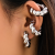 INS-style Accessories, Simple Spiral Striped Non-Pierced Ear Clip, Single Ear Bone Stud for Women, Trendy Circular Ear Clip