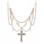 INS Accessories Unique and Cool Cross Choker with Small Design Sense, Beaded Necklace in Jackson Style