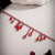 Beaded Choker Red Blood Drop Choker with Small, Simple Necklace and Imitation Crystal Tassel Accessories
