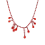 Beaded Choker Red Blood Drop Choker with Small, Simple Necklace and Imitation Crystal Tassel Accessories