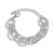 Fashionable and Personalized Aluminum Chain Bracelet: Stylish Geometric Metal Clasp Wristband for Women