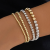 Unique Design, Trendy and Personalized Metal Style Bracelet Sweet and Cool Stacked Beaded Wristband