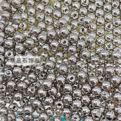 Panjia Beads Golden Series Stainless Steel Scattered Beads DIY Large Hole Necklace Bracelet Pendant Titanium Steel Spacer Beads