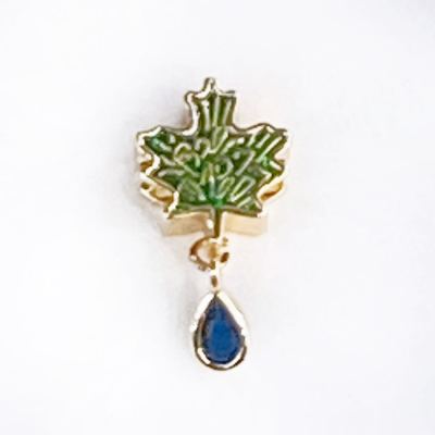 Alloy Drop Oil Pendant Factory Wholesale Maple Leaf Drop Oil DIY Vintage Earrings Bracelet Jewelry Accessories Rose Hanging