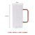 Square Glass with Handle Household Ins Good-looking Straw Cup Women's High Temperature Resistant Flat Heated Cup