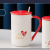 Innovative English Love Ceramic Cup Mug Household Water Cup Office Coffee Cup Couple Water Cup Gift Cup