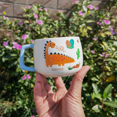 Innovative Cute Dinosaur Ceramic Cup Mug Household Water Cup Milk Cup Coffee Cup Student Water Cup Gift Cup