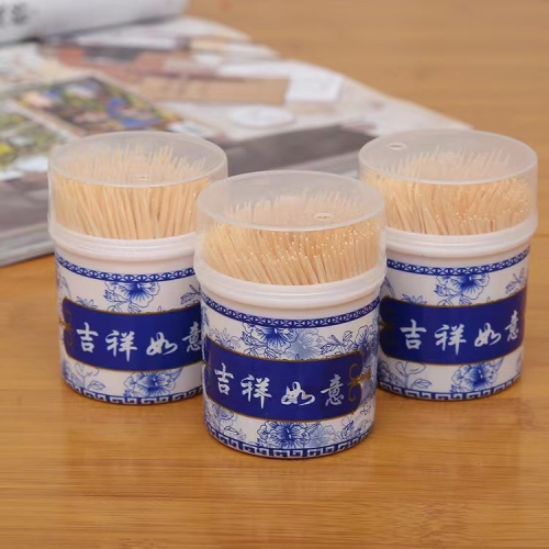 Bamboo toothpicks, disposable teeth picking tools for household use, fruit bamboo sticks, boxed boxes, hotels, restaurants, commercial use, portable fine tooth sign tubes