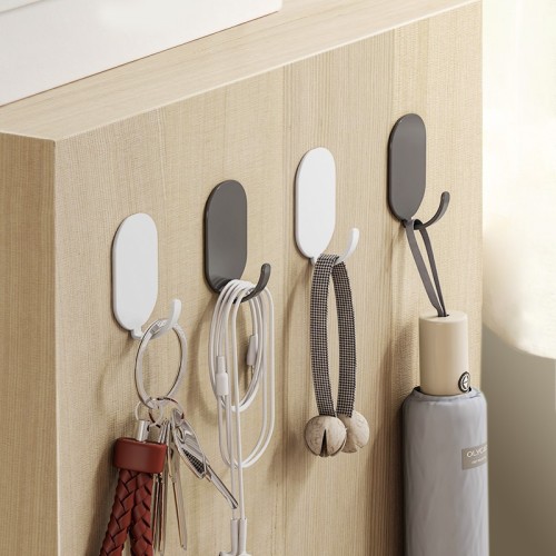 hook strong adhesive punch-free wall-mounted kitchen bathroom behind the door seamless sticky hook hook clothes rack
