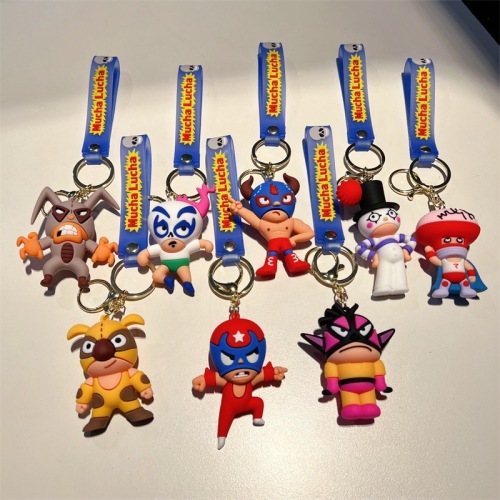 创意卡通姆呷鲁加钥匙扣可爱Mucha Lucha 周边钥匙链男女包包配饰