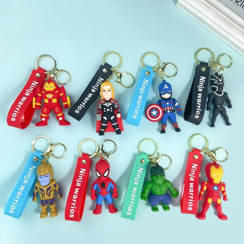 Avengers Keychain Marvel Iron Man Spider Man Team Keychain