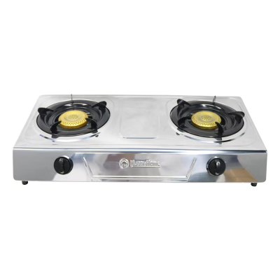 For Foreign Trade Stainless Steel Gas Stove Stainless Steel Double Burner Stainless Steel Raging Fire Stove Home Gas Stove