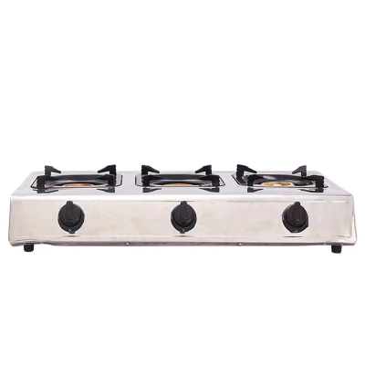 Foreign Trade Dedicated Stainless Steel Gas Stove Stainless Steel Large Three Stoves Household Liquefied Petroleum Gas Stove Gas Stove