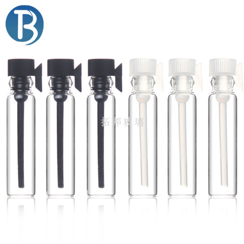 spot 1ml test incense bottles 2ml black drip stick test pack essential oil layered fragrance small sample sub-packaging glass bottle
