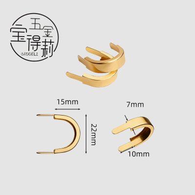 Phone Pin Small Handle Jewelry Box Accessories Small Handle Mini Zinc Handle Golden Arch Bridge