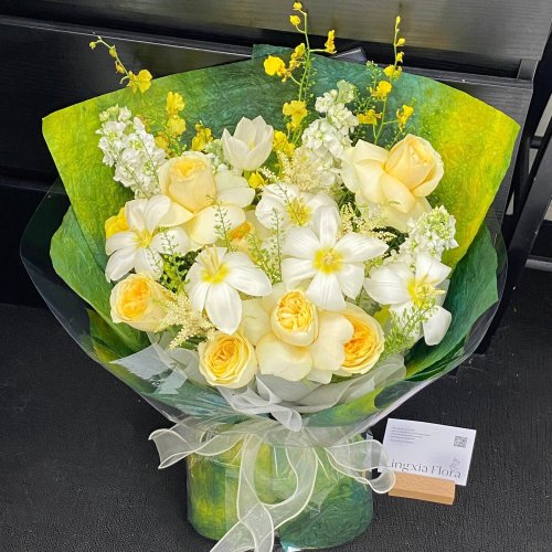 水墨石纹肌理纸高质感鲜花花束包装纸复古油画包花纸手工diy资材