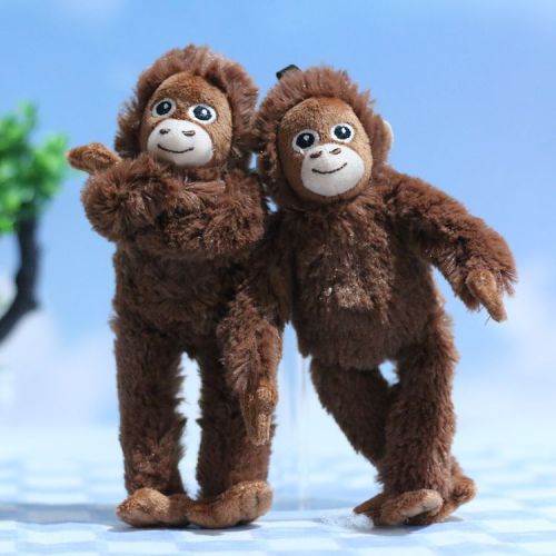 cross-border online influencer cute little monkey pendant plush toy gorilla ragdoll doll bag pendant key ring